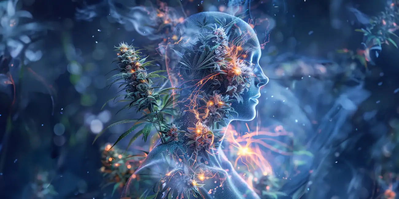 Endocannabinoidsystem|Midjourney|Endocannabinoidsystem-Darstellung|Vollspektrum|