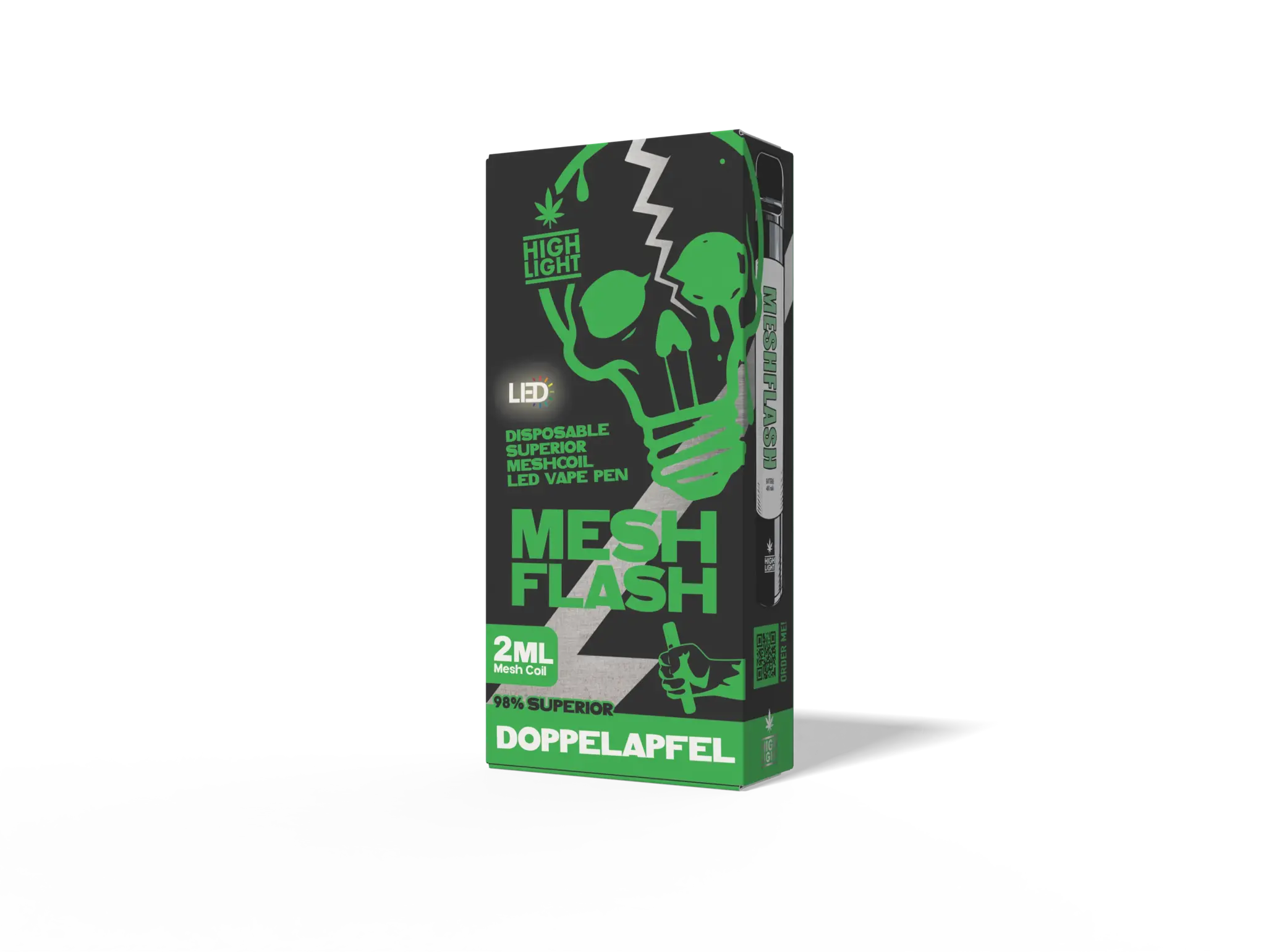Meshflash 98 % Superior Blend Vape - Doppelapfel 2ml
