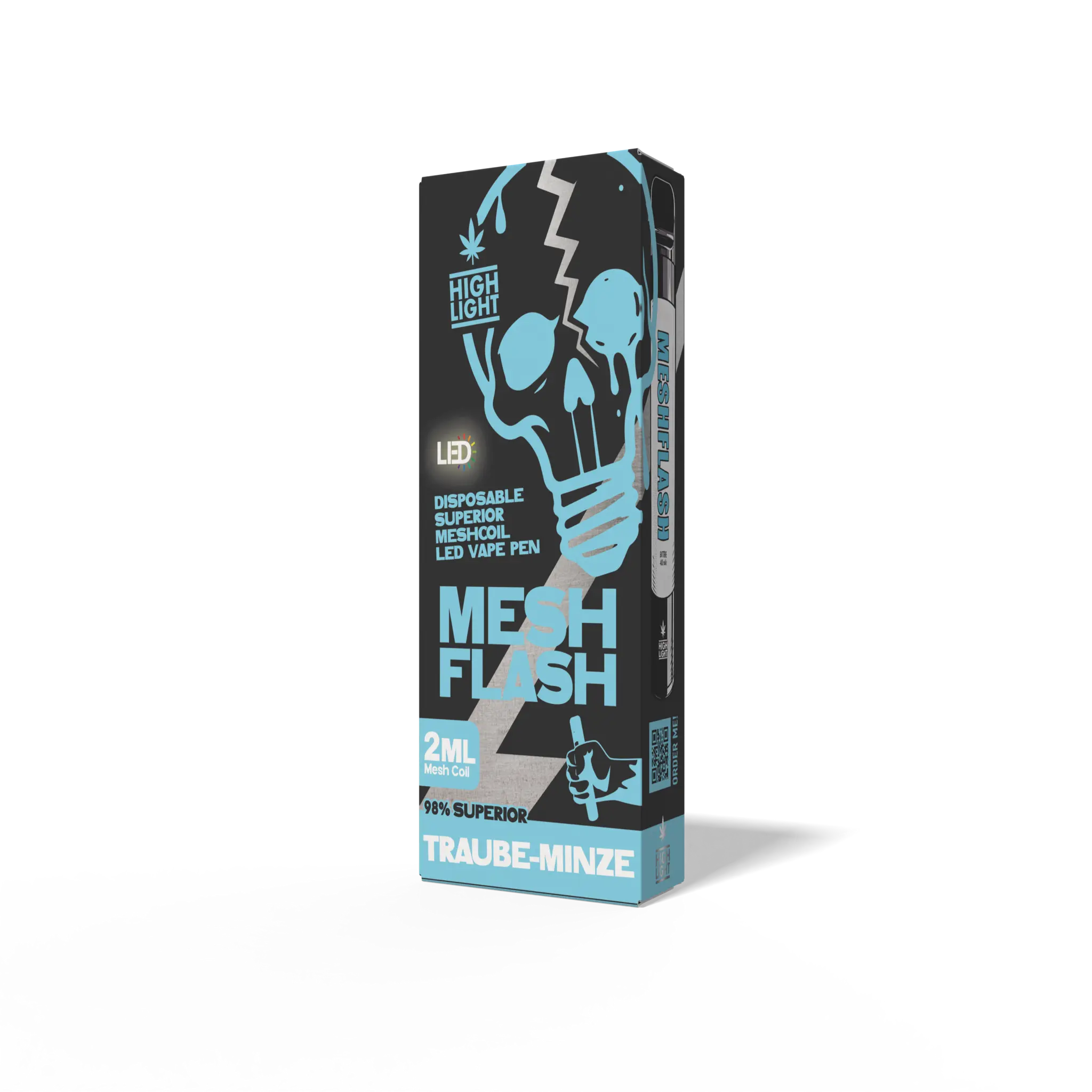 Meshflash 98 % Superior Blend Vape - Traube Minze 2ml