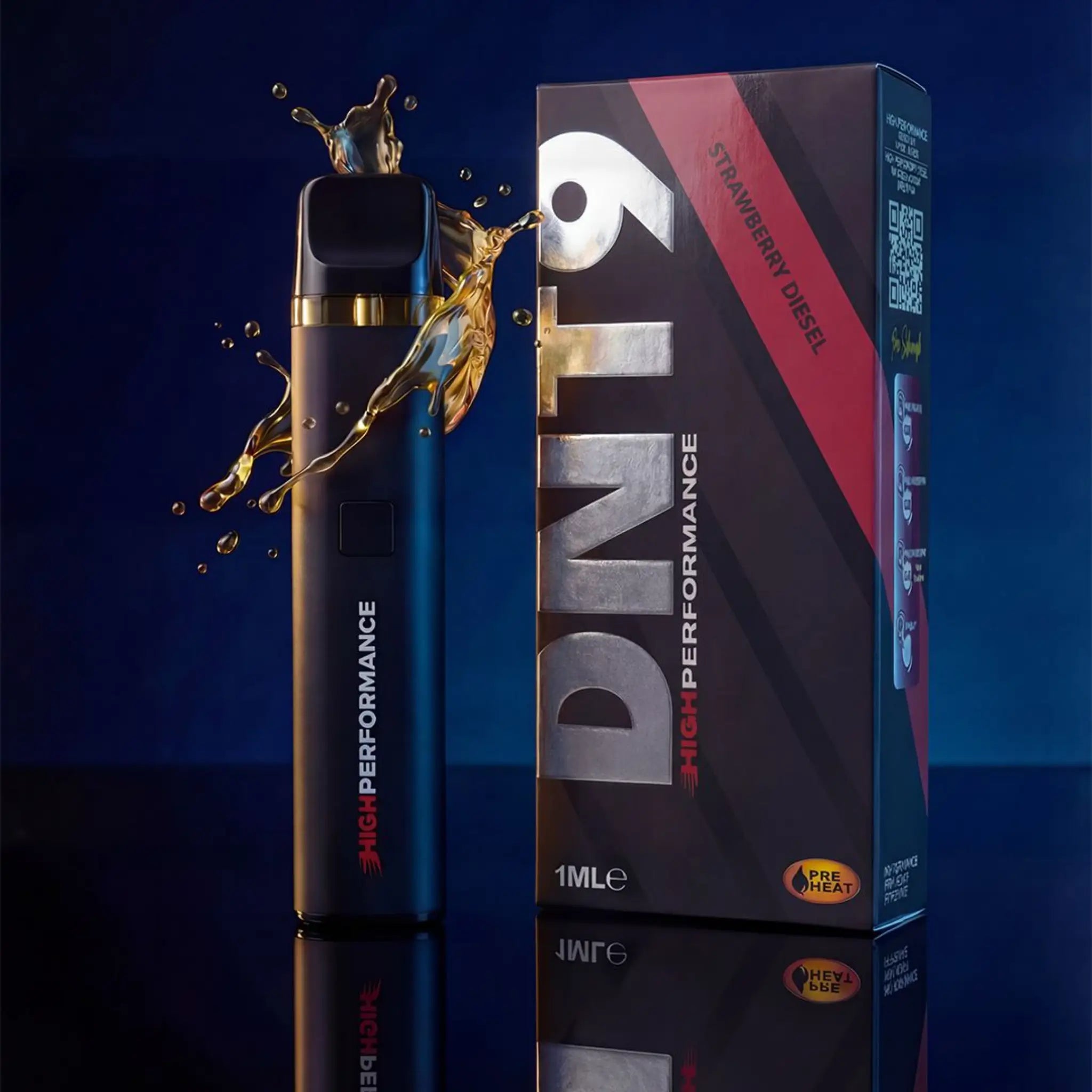 high performance dnt 9 vape strawberry diesel 1ml