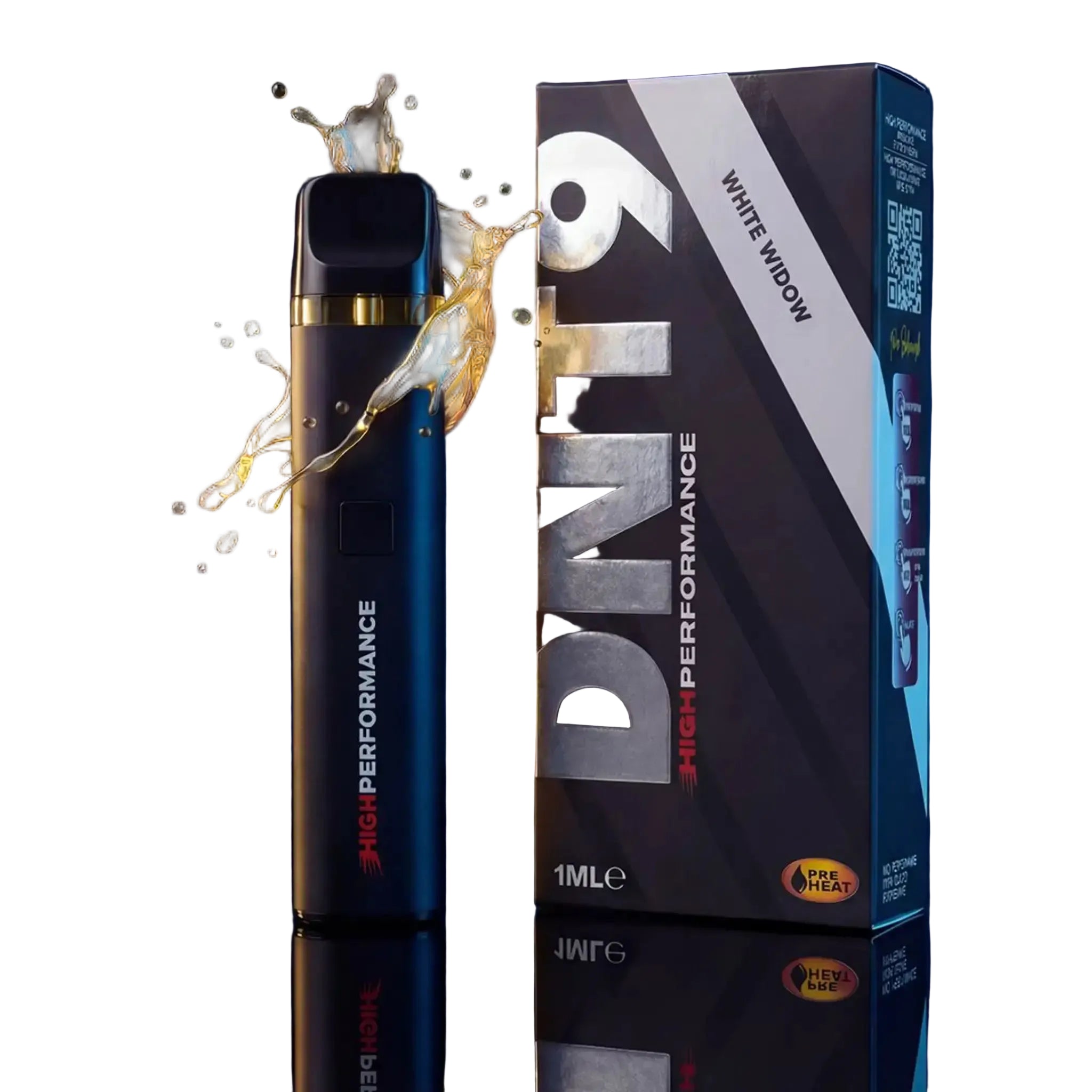 high performance dnt 9 vape white widow 1ml
