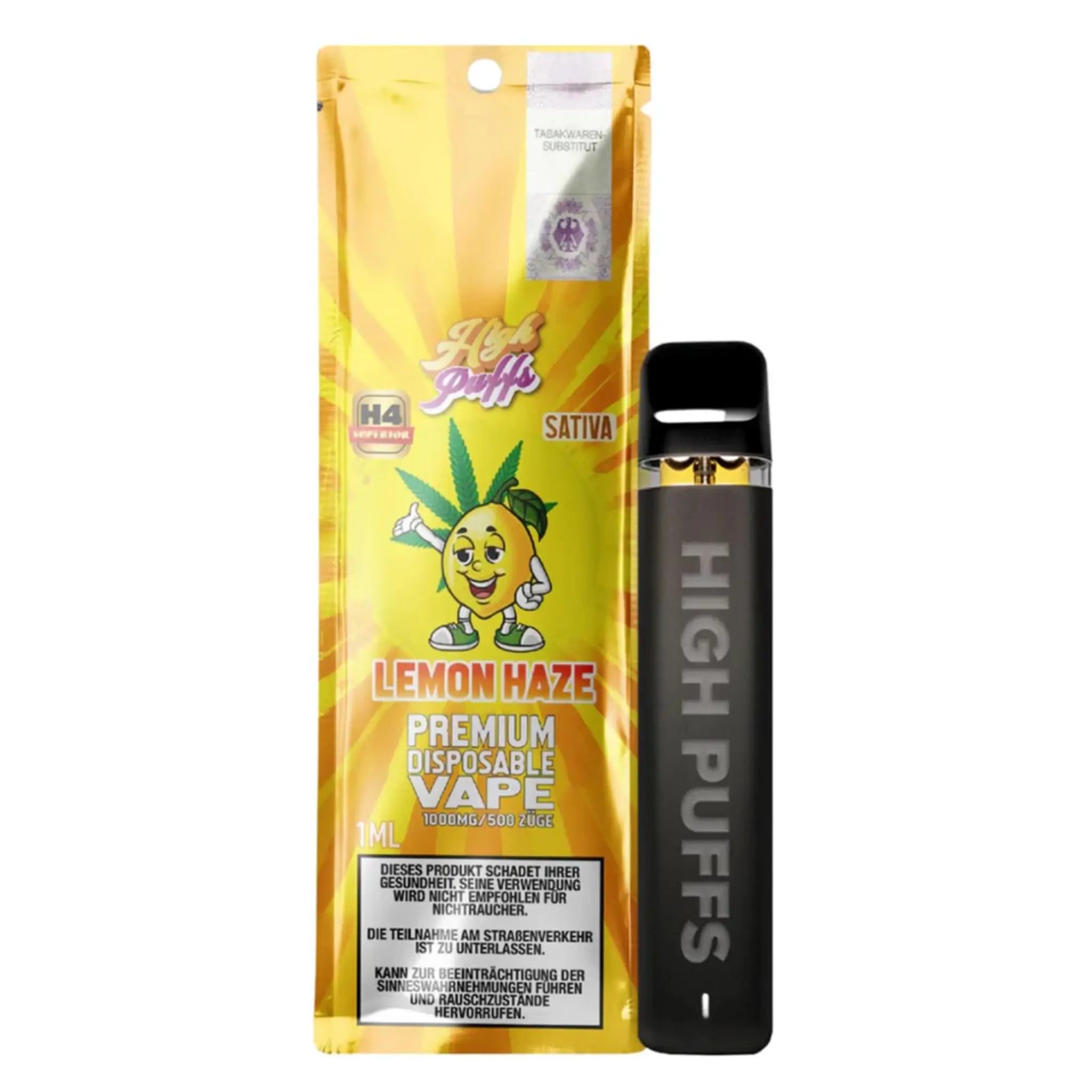 high puffs h4 superior vape lemon haze 1ml