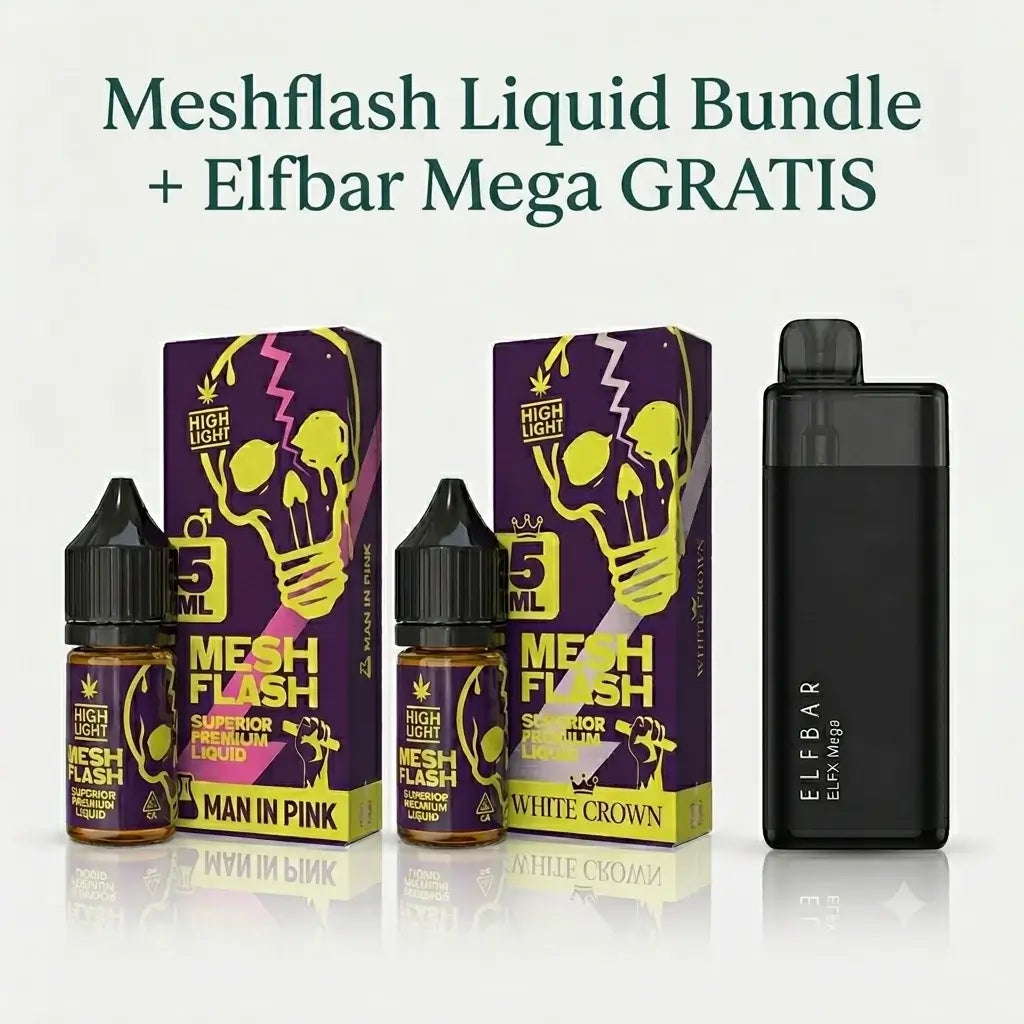 Meshflash Liquid Bundle + Elfbar Mega GRATIS