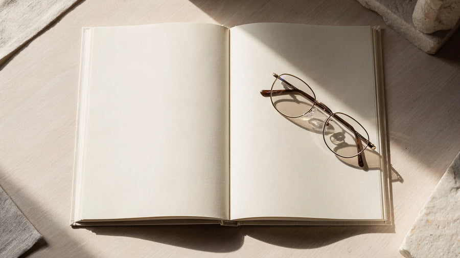 THCA legal: aufgeschlagenes Gesetzbuch mit Brille auf einem hellen Schreibtisch