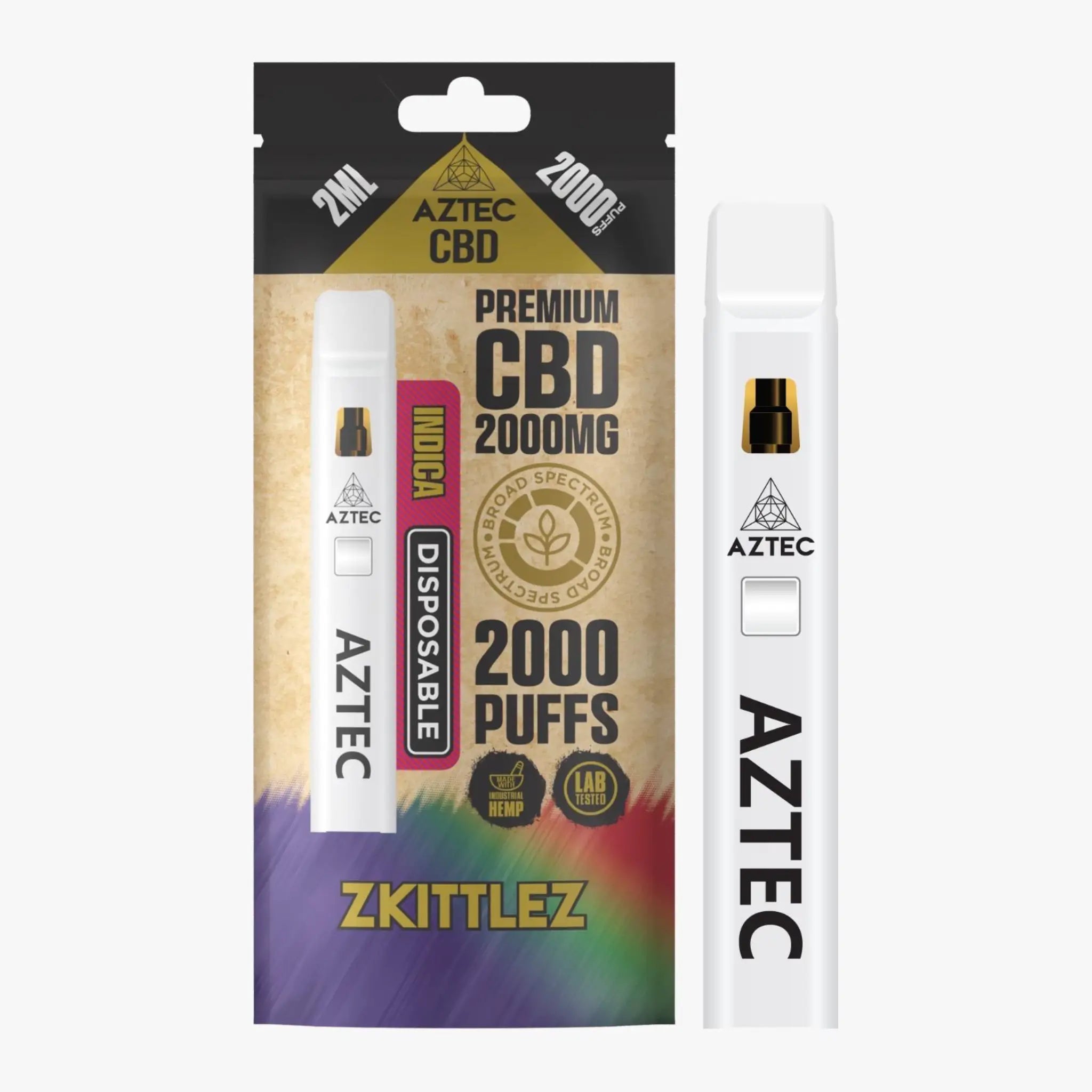 Aztec CBD Vapes - Zkittlez 2ml