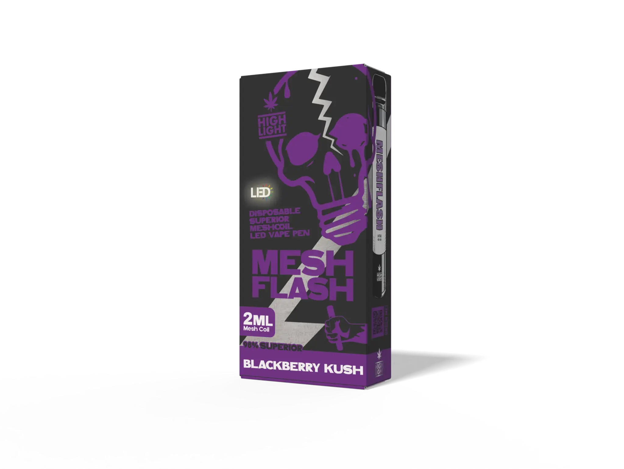 Meshflash 98 % Superior Blend Vape - Blackberry Kush