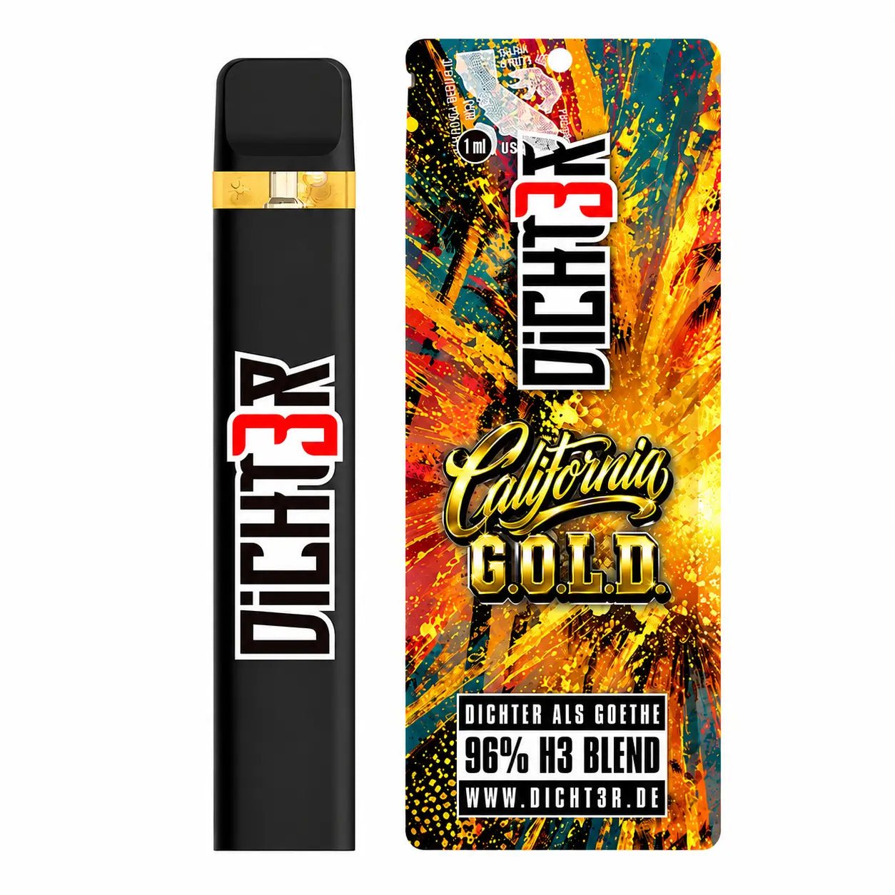 Dichter H3 Superior Vapes 96% Blend California G.O.L.D.