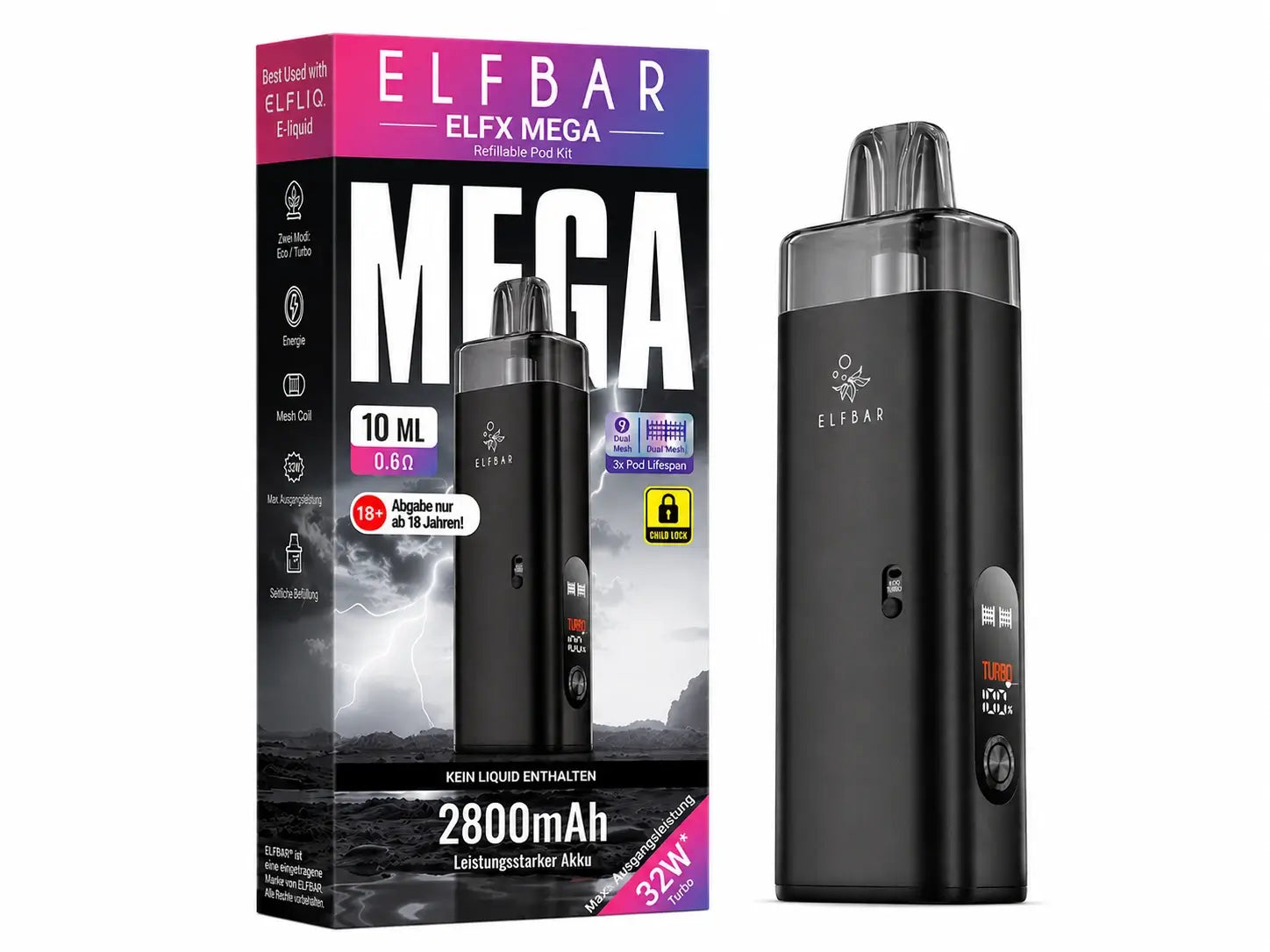 Elfbar ELFX Mega Pod Kit - 2800 mAh