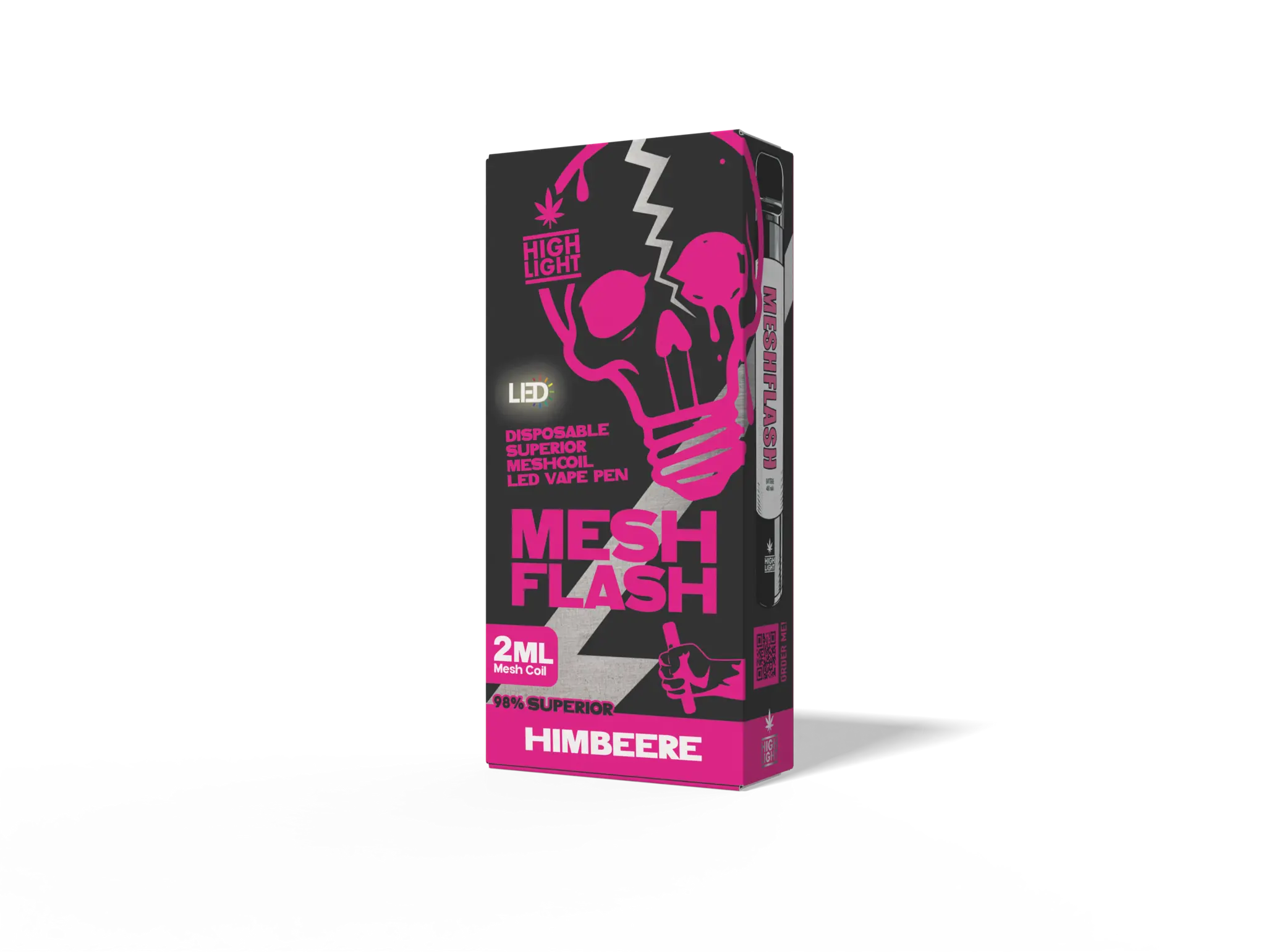 Meshflash 98% Superior Blend Vape - Himbeere 2ml
