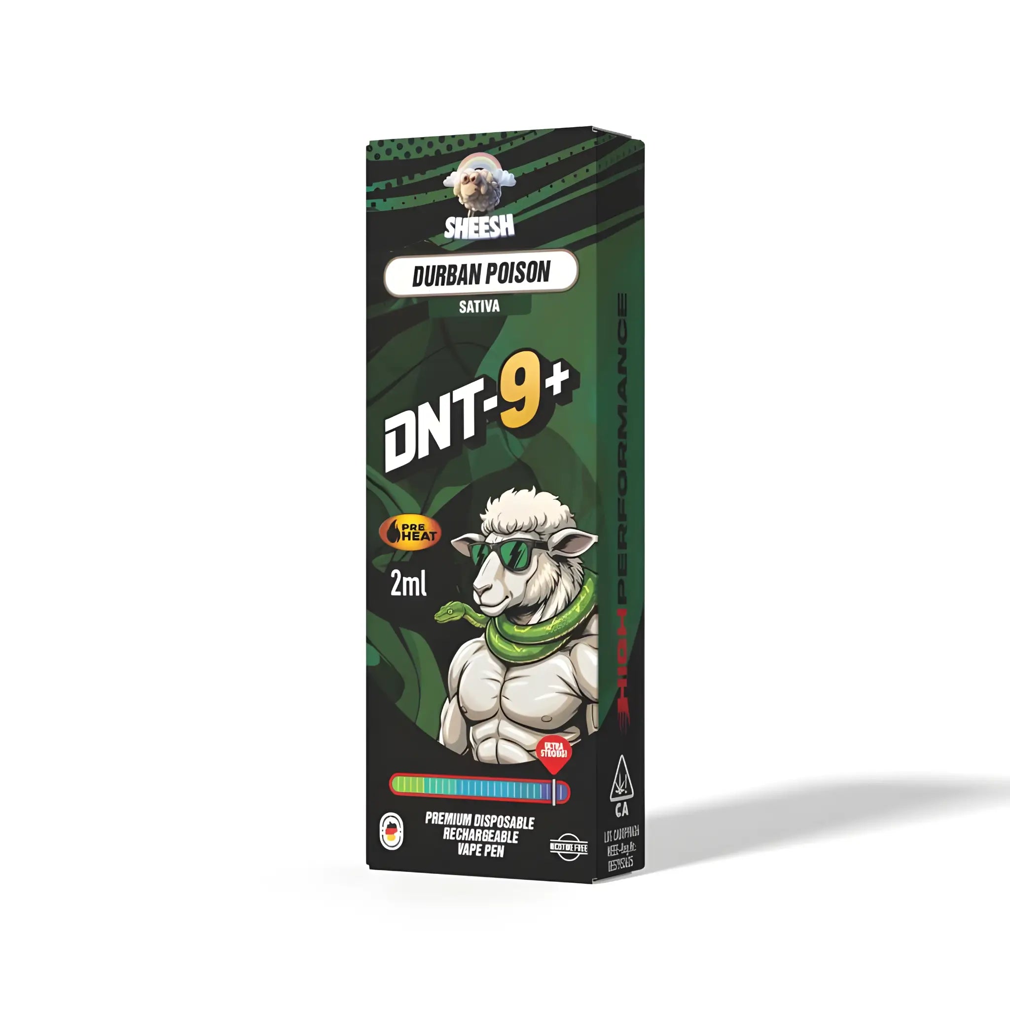 SHEESH Hyper Series DNT9+ Vape - Durban Poison 2ml