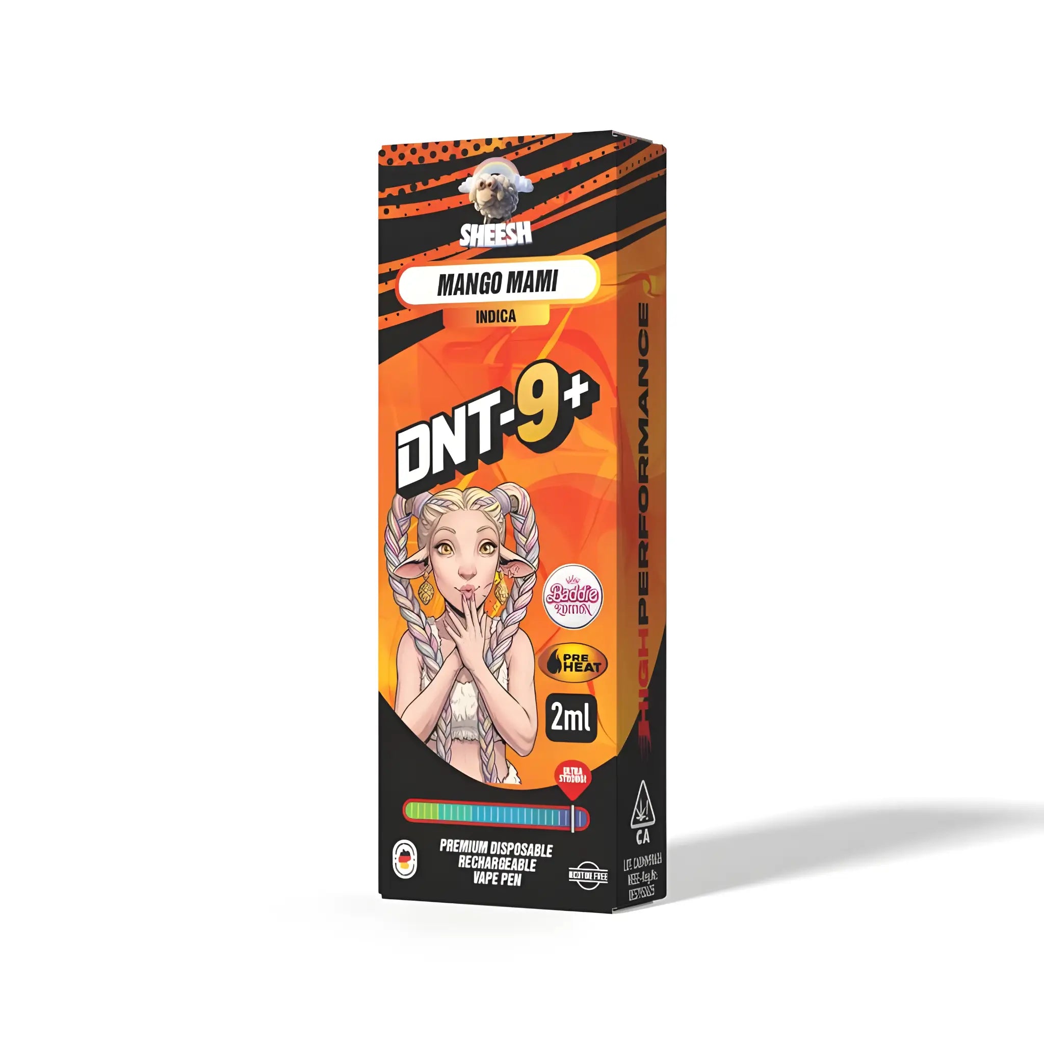 SHEESH Hyper Series DNT9+ Vape - Mango Miami 2ml