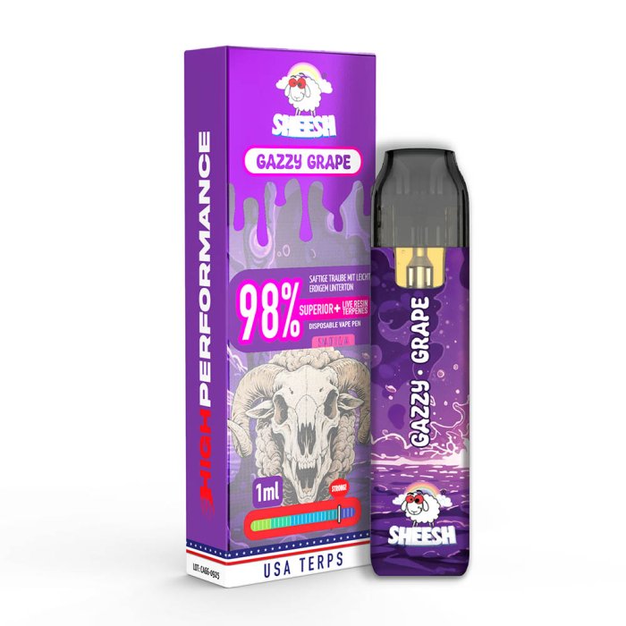 Superior Vape  von Sheesh - Gazzy Grape 1ml