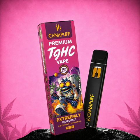 Canapuff Extreemly T9HC Einweg Vape 1 ml mit Verpackung