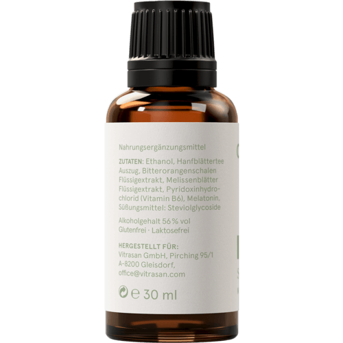 CBD VITAL Schlaftropfen mit Hanf und Melatonin 30ml