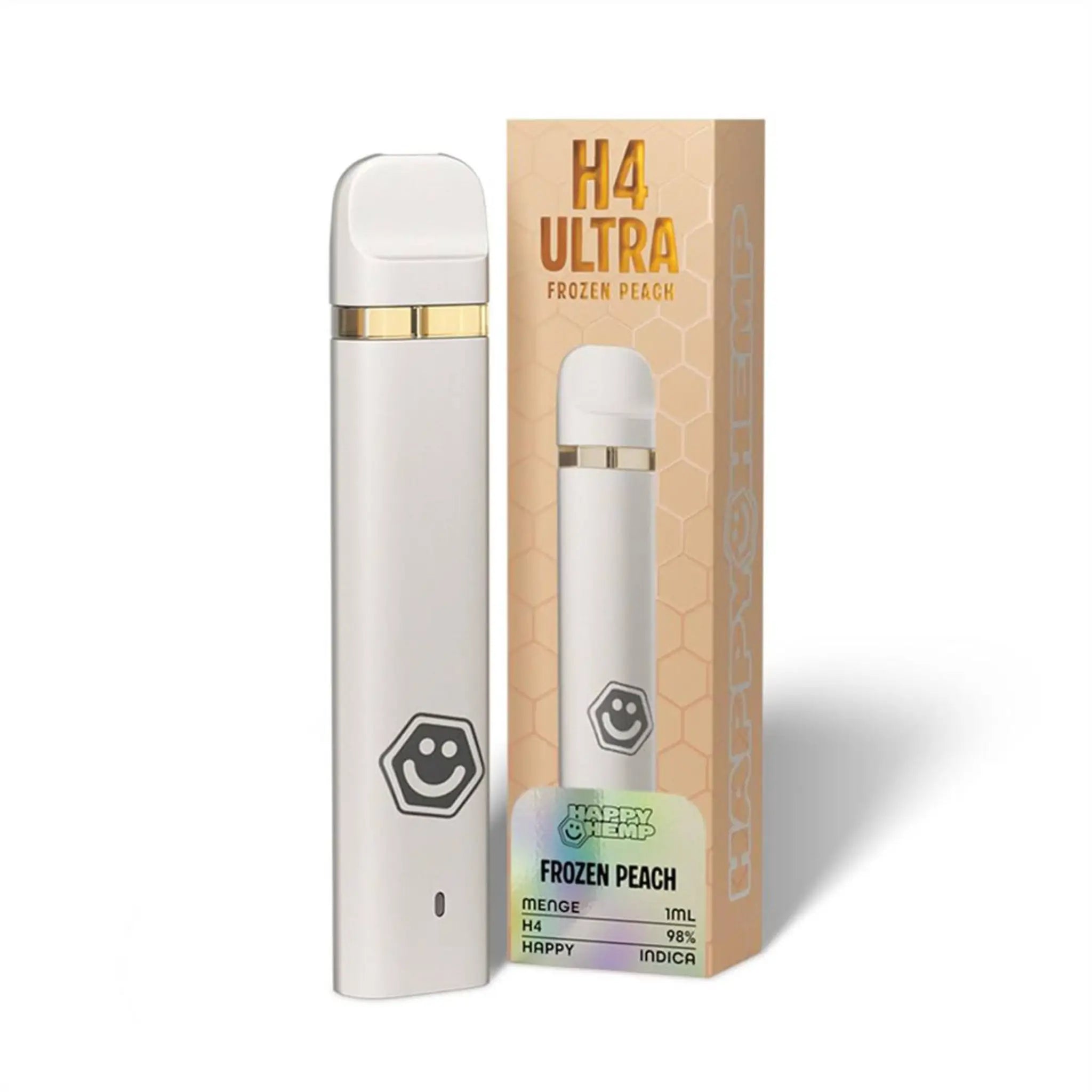 happy hemp h4 ultra vape frozen peach 1ml