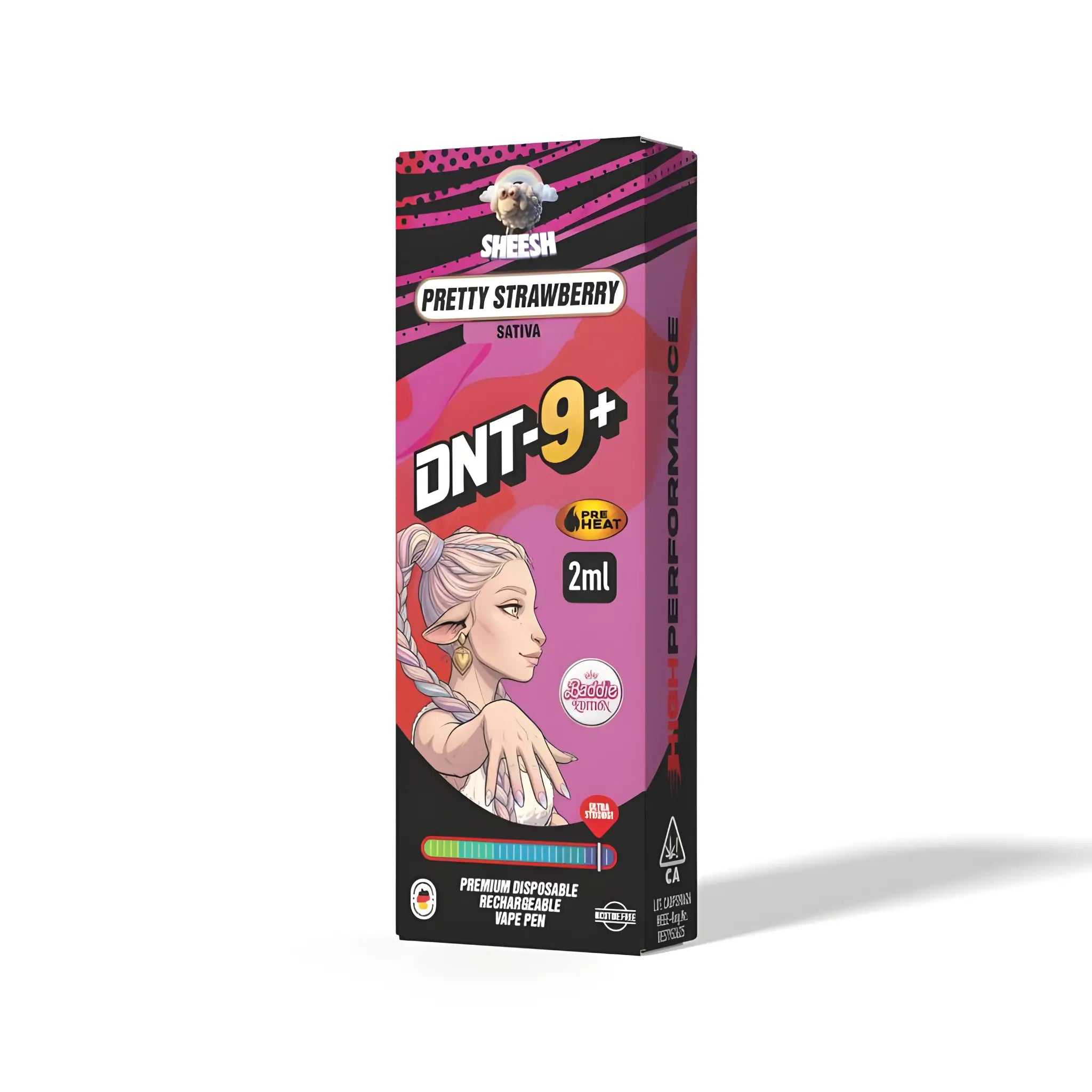 SHEESH Hyper Series DNT9+ Vape - Pretty Strawberry 2ml