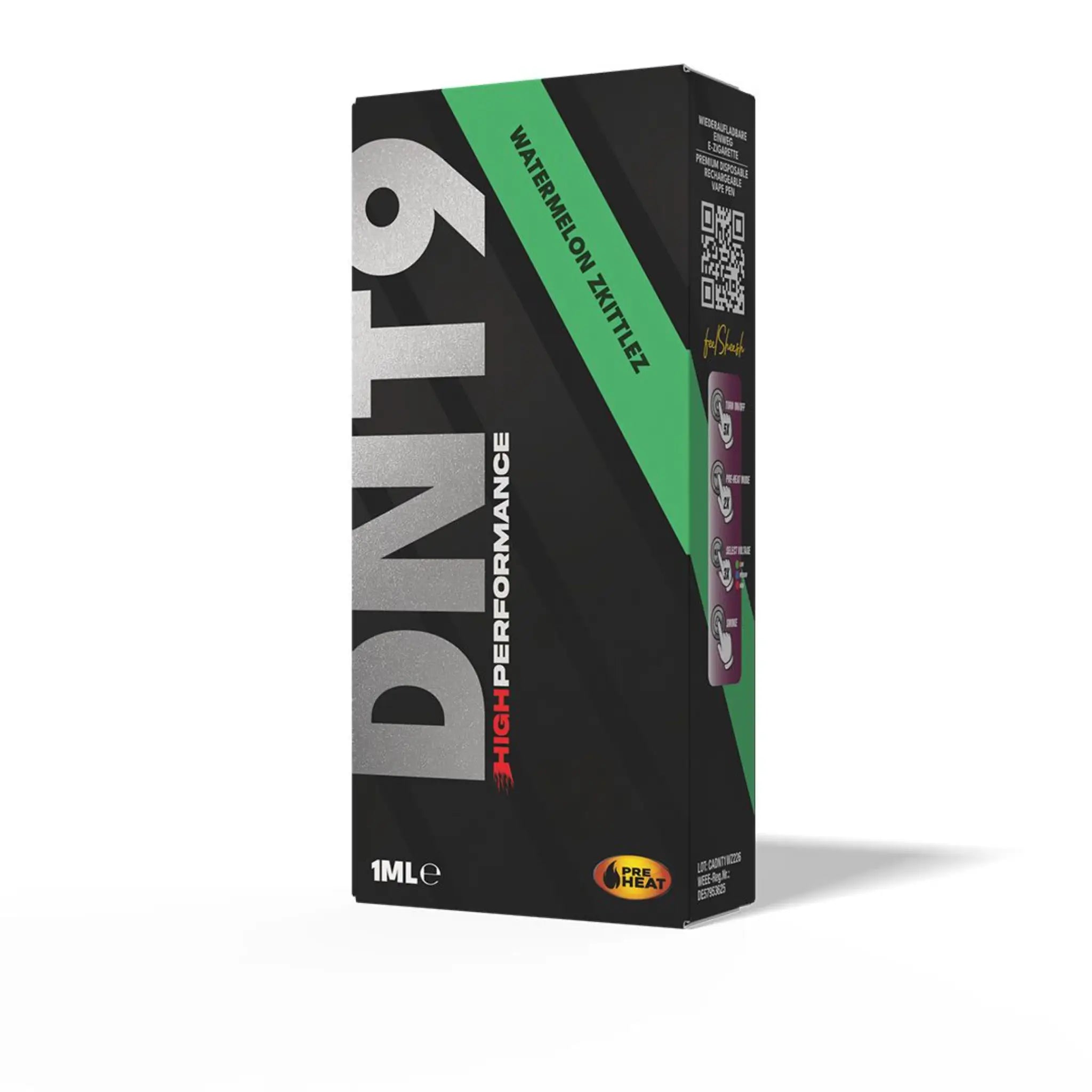 high performance dnt 9 vape watermelon zkittlez 1ml