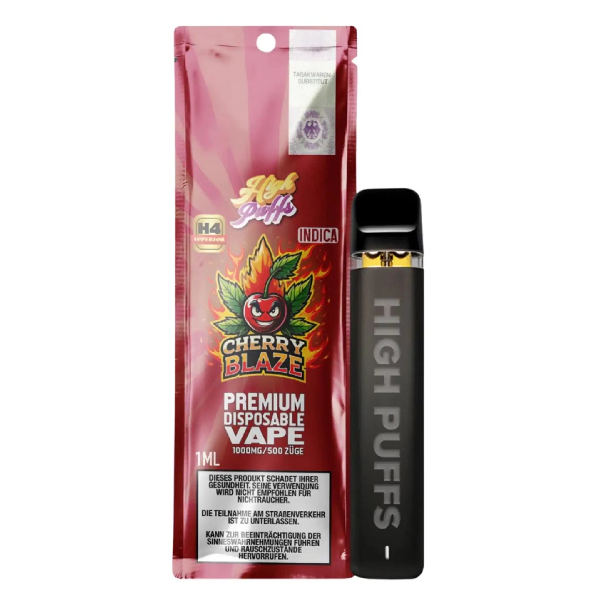 high puffs h4 superior vape cherry blaze 1ml