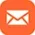 E-Mail-Symbol: weißer Briefumschlag